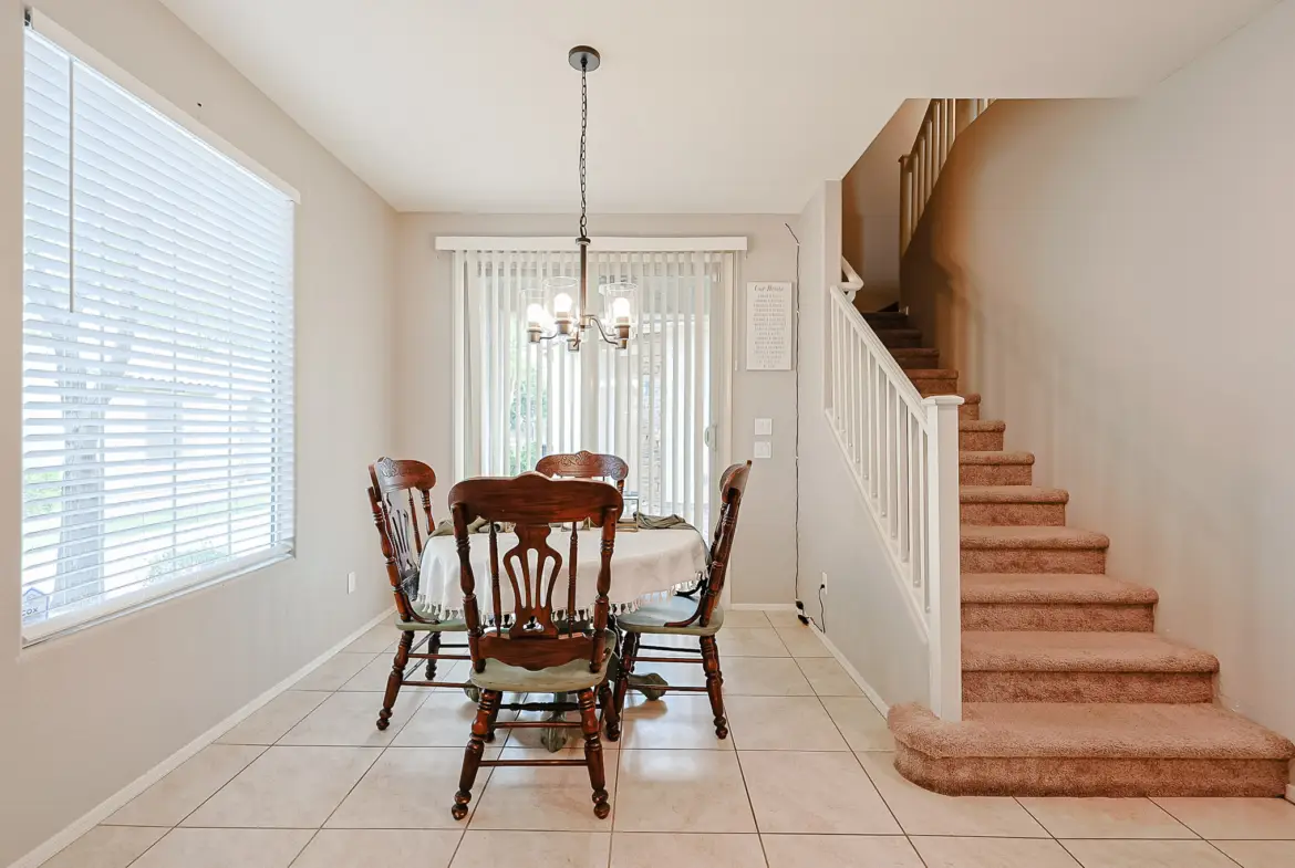 Entry and dining area inside 17717 W Mandalay Ln in Surprise AZ