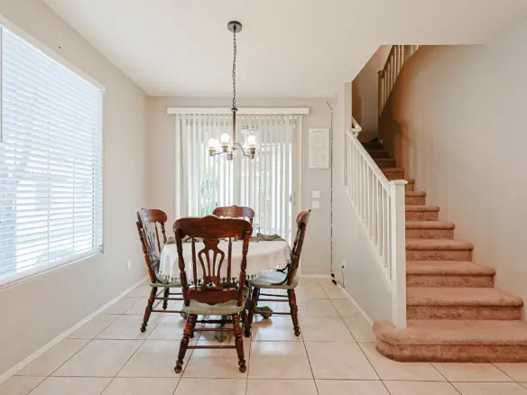 Entry and dining area inside 17717 W Mandalay Ln in Surprise AZ