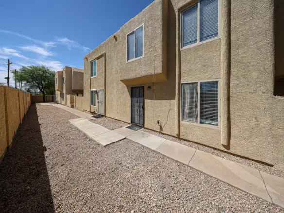 Walkway beside the townhome building at 17032 N 16th Dr
