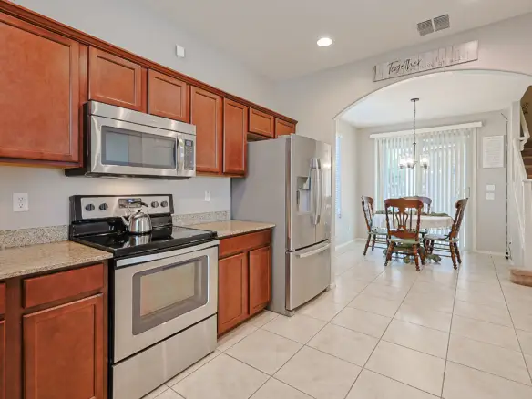 Kitchen and dining area in Sierra Montana home for rent in Surprise AZ