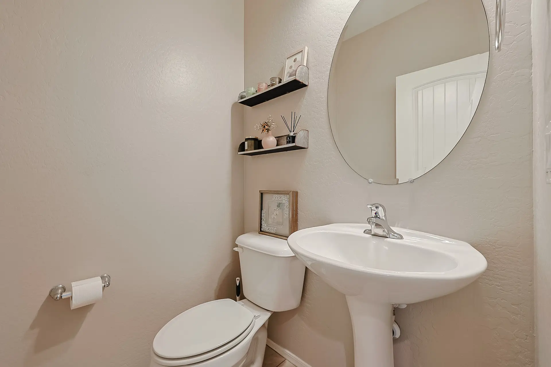 Downstairs Powder Room Downstairs powder room at 17717 W Mandalay Ln in Surprise AZ