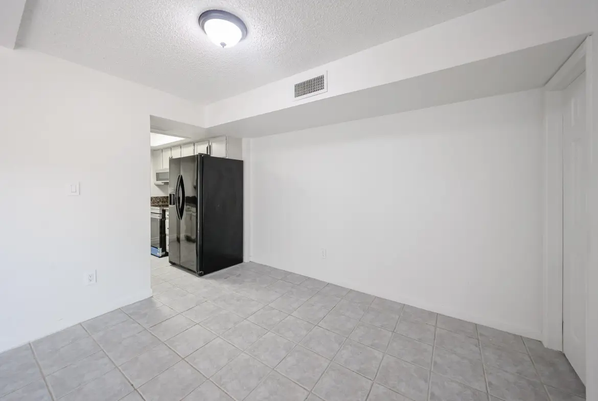 Dining area beside the kitchen in the Phoenix townhome