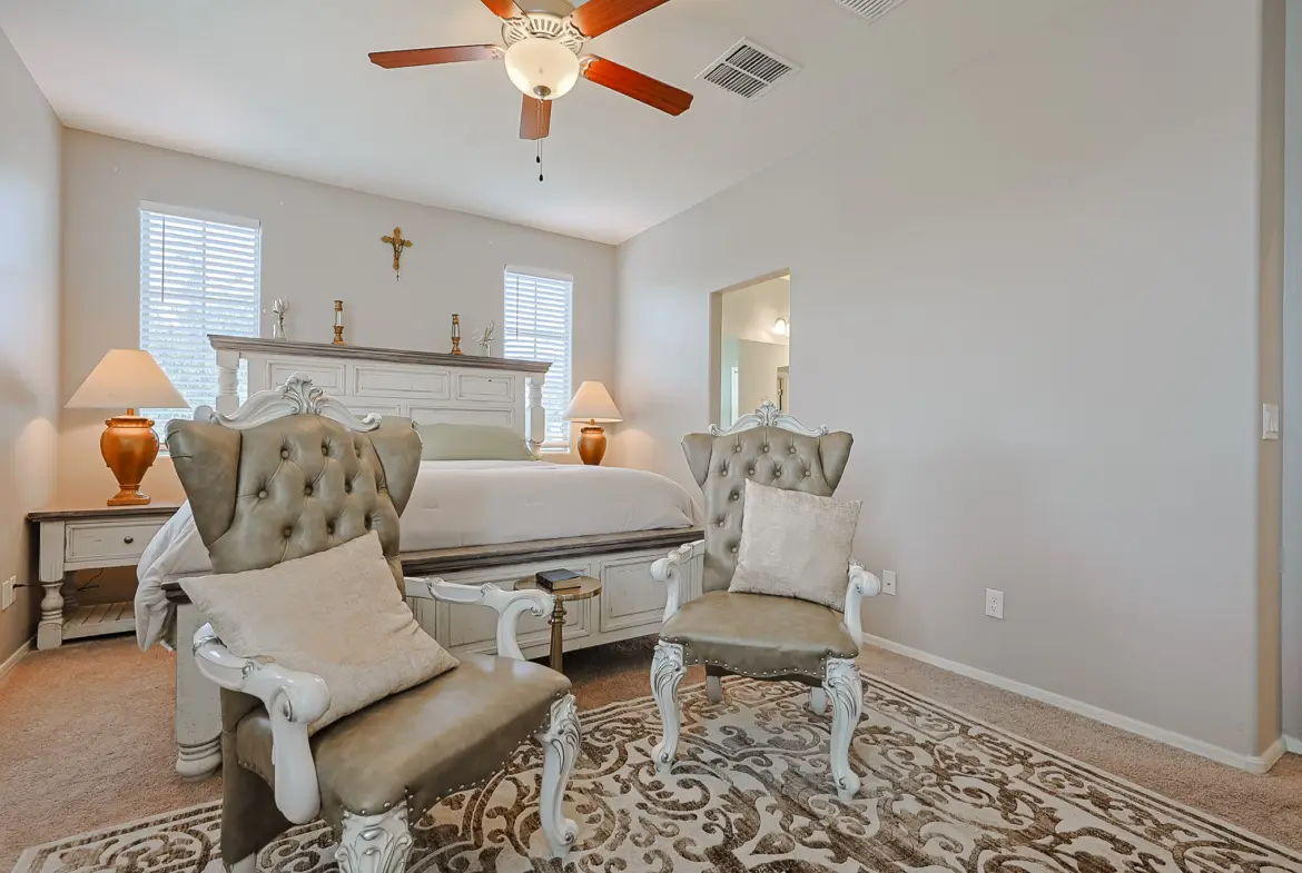 Primary bedroom in Sierra Montana Surprise AZ rental home