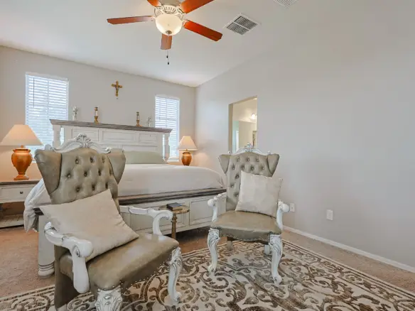 Primary bedroom in Sierra Montana Surprise AZ rental home