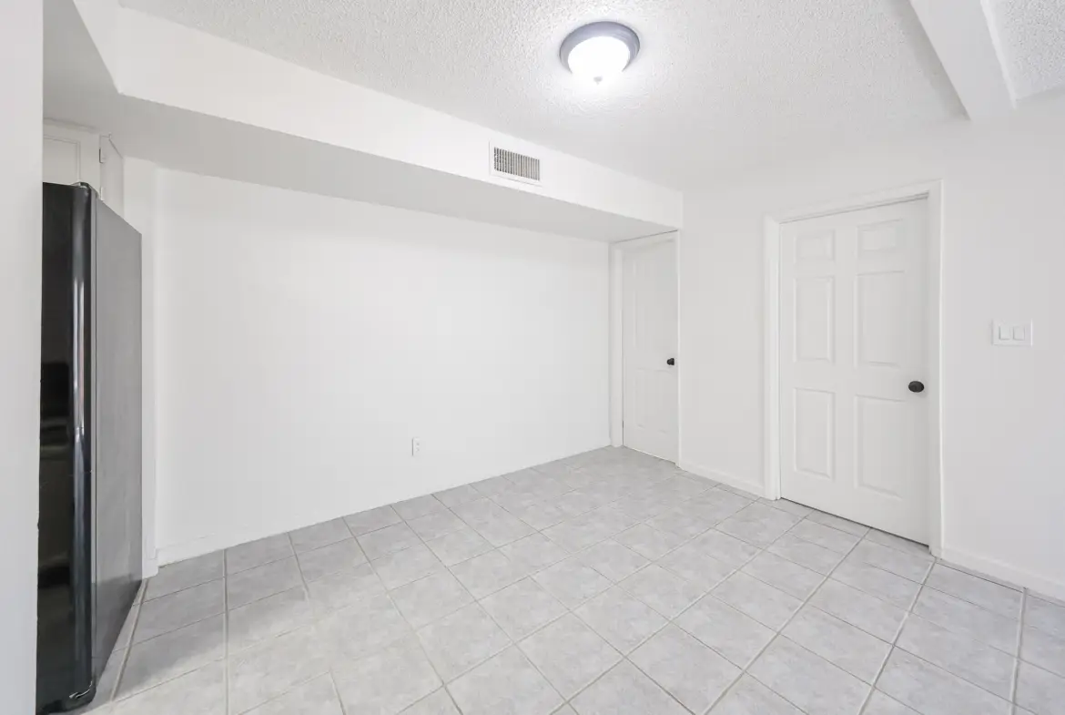Interior hallway connecting the main living spaces