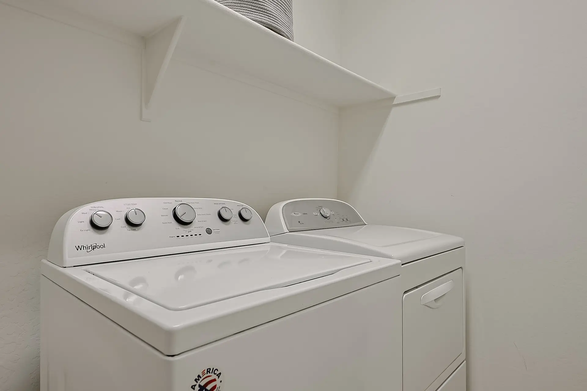 Upstairs Laundry Upstairs laundry with washer and dryer at 17717 W Mandalay Ln