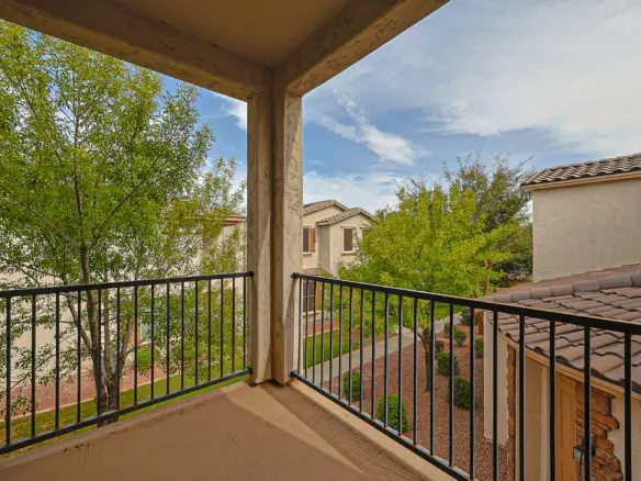 Private covered balcony at 17717 W Mandalay Ln in Surprise AZ