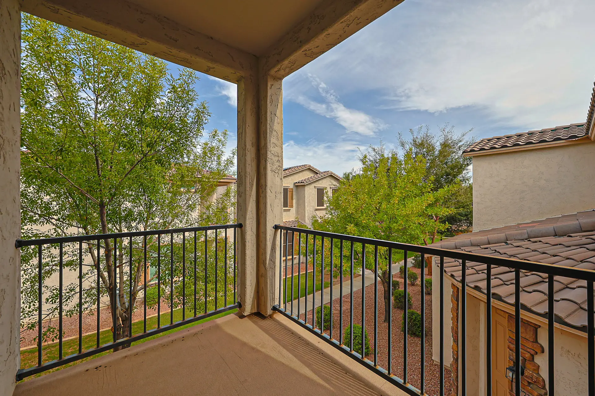 Private Primary Suite Balcony Private covered balcony at 17717 W Mandalay Ln in Surprise AZ
