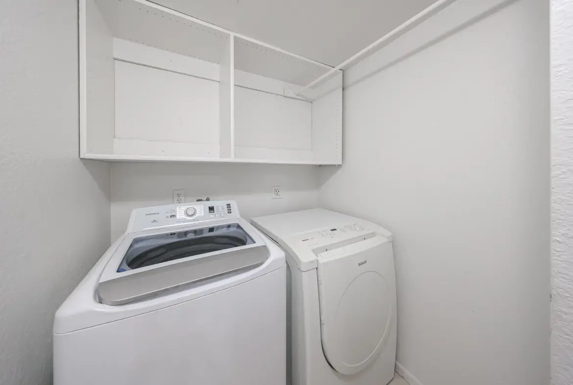 Washer and dryer included with the Phoenix rental