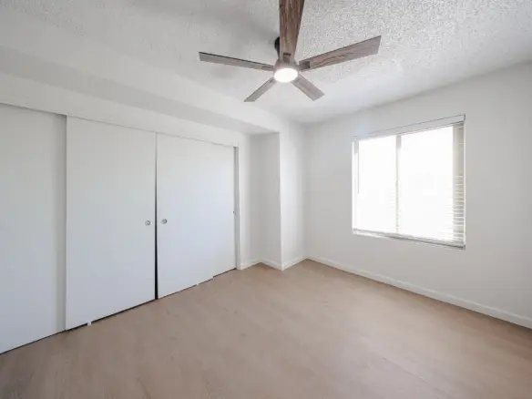 Second view of the primary bedroom and closet