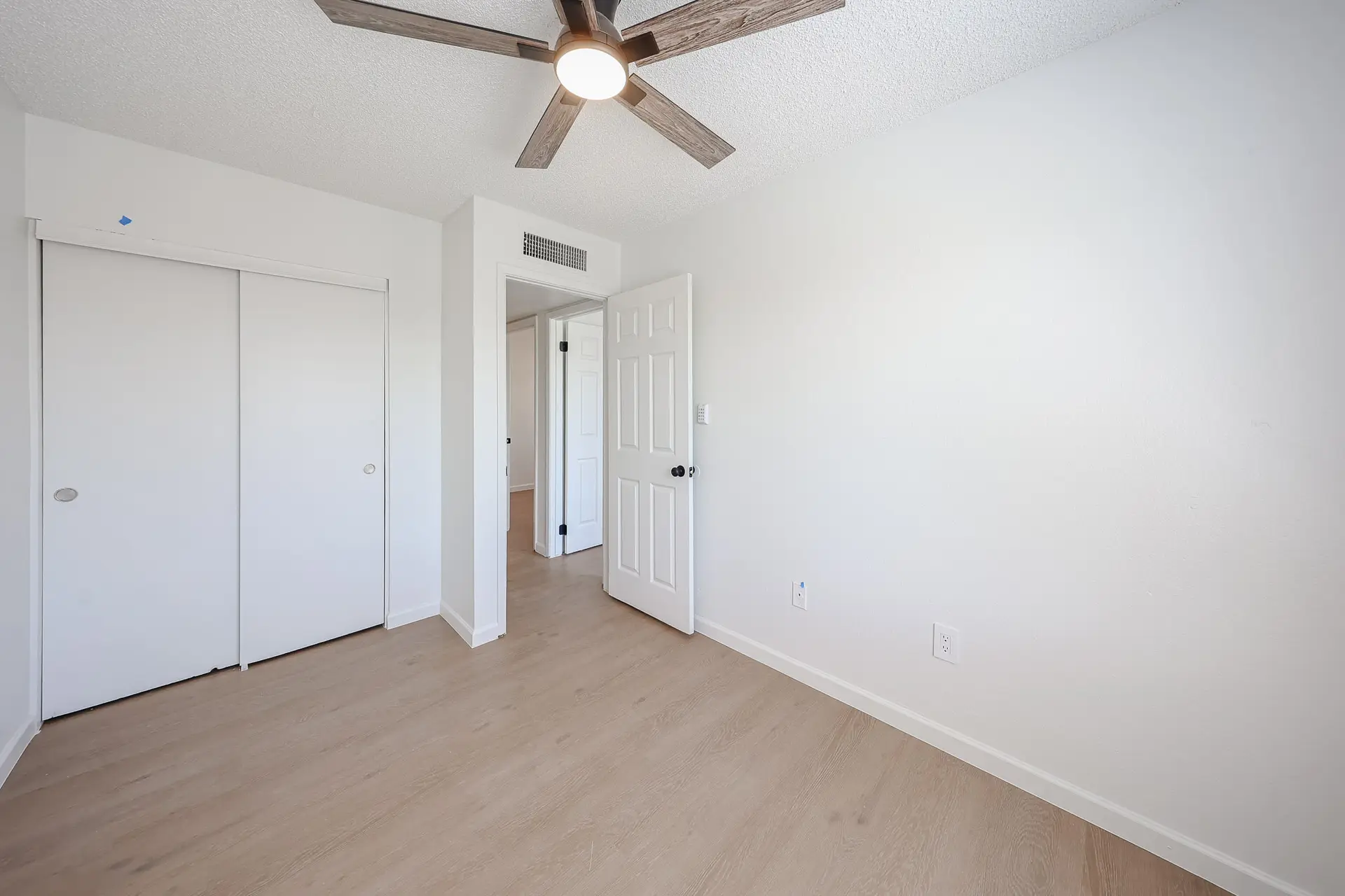 Third Bedroom Second View Second view of the third bedroom with ceiling fan