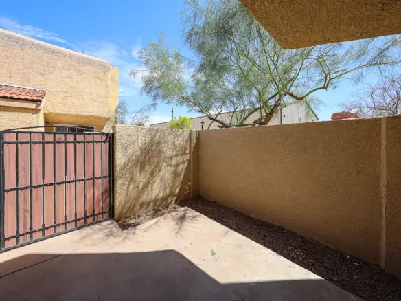 Private fenced patio at 17032 N 16th Dr Unit 7