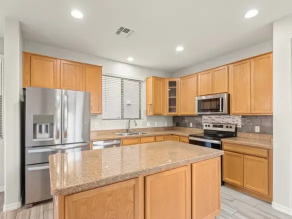 Kitchen appliances at 14772 W Riviera Dr in Surprise, Arizona.