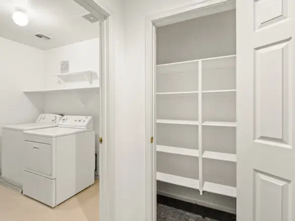 Laundry and storage at 14772 W Riviera Dr in Surprise, Arizona.