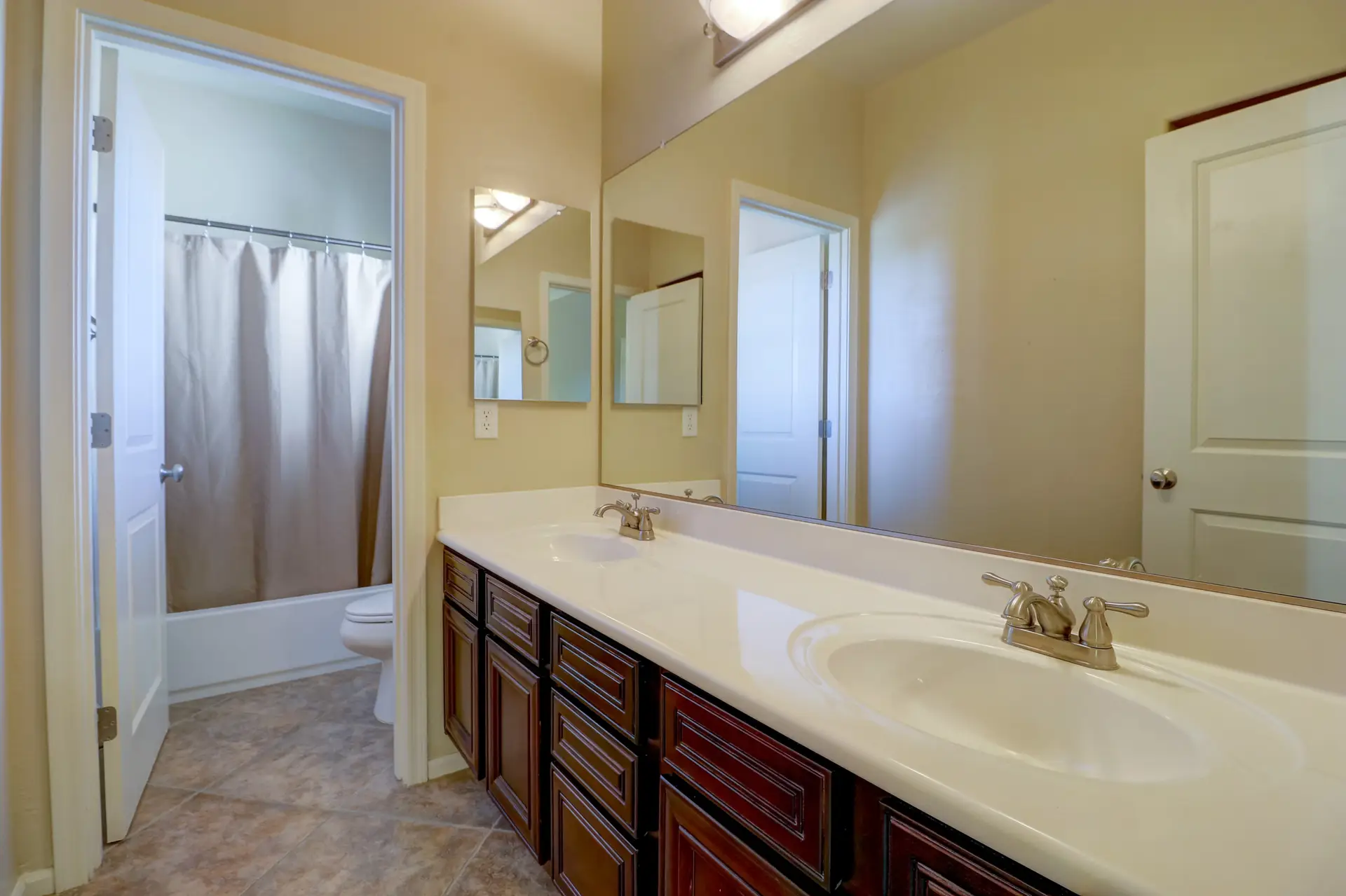 26 Upstairs bathroom | 15359 W Columbine Dr Upstairs bathroom at 15359 W Columbine Dr in Surprise, Arizona.