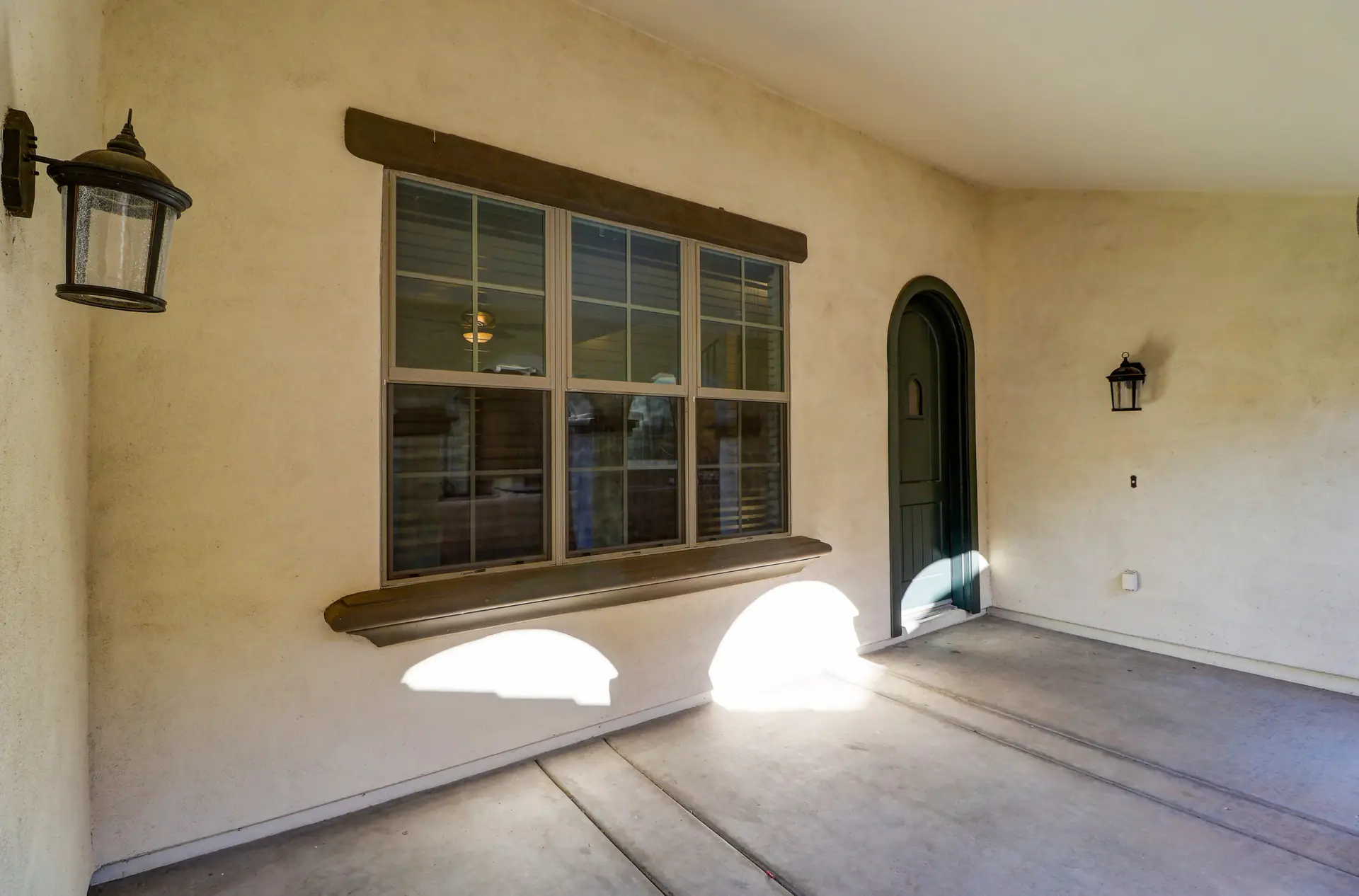 27 Covered patio | 15359 W Columbine Dr Covered patio at 15359 W Columbine Dr in Surprise, Arizona.