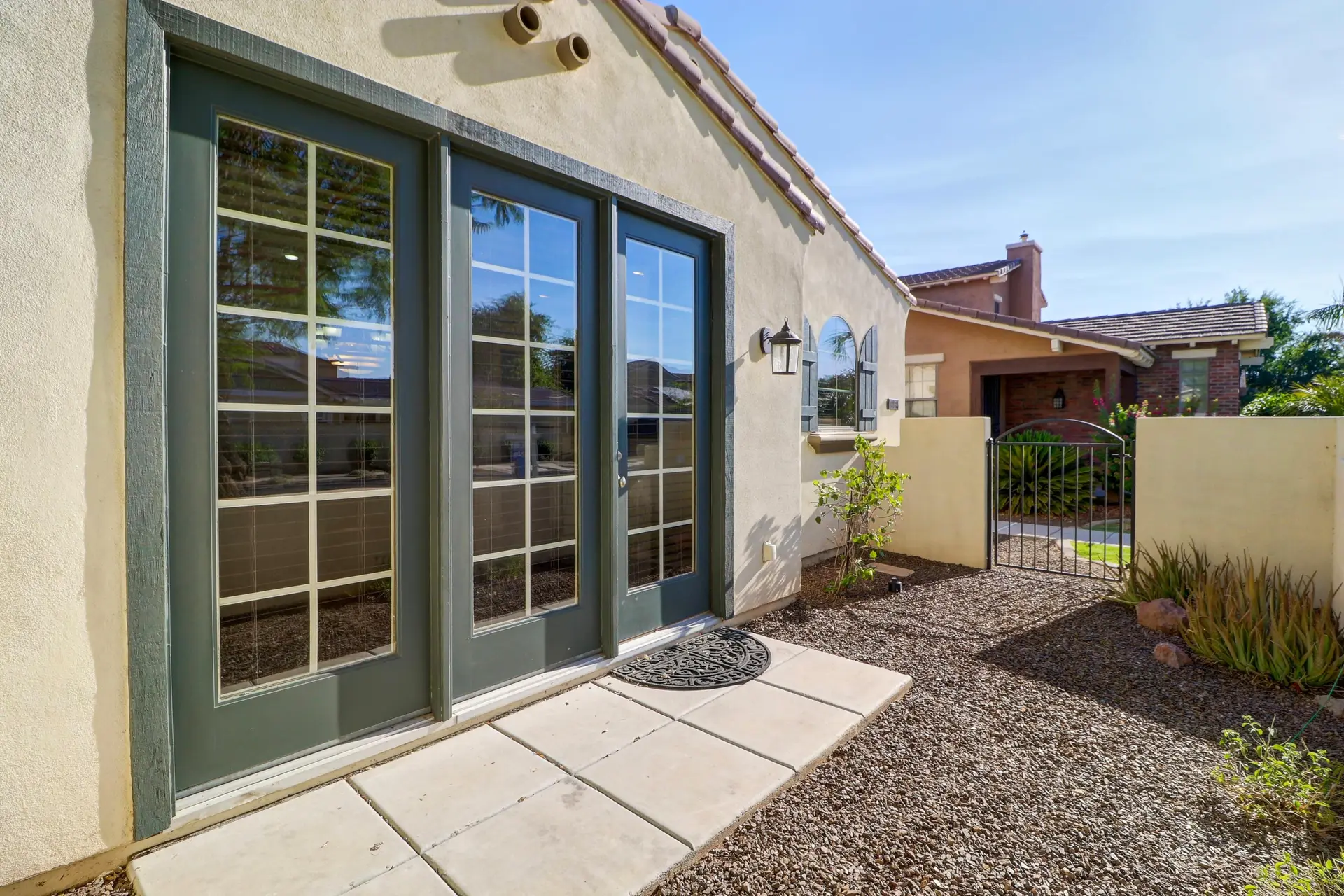28 Patio french doors | 15359 W Columbine Dr Patio french doors at 15359 W Columbine Dr in Surprise, Arizona.