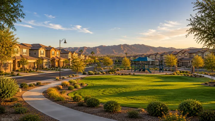 Park and neighborhood setting in the existing Shebang Surprise Farms guide